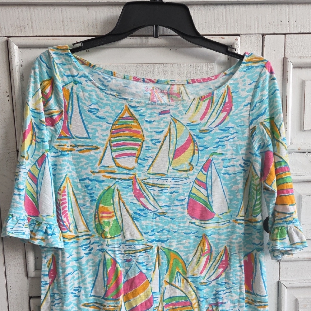 Lilly Pulitzer Classic Sailboat Print Dress - Picture 2 of 3